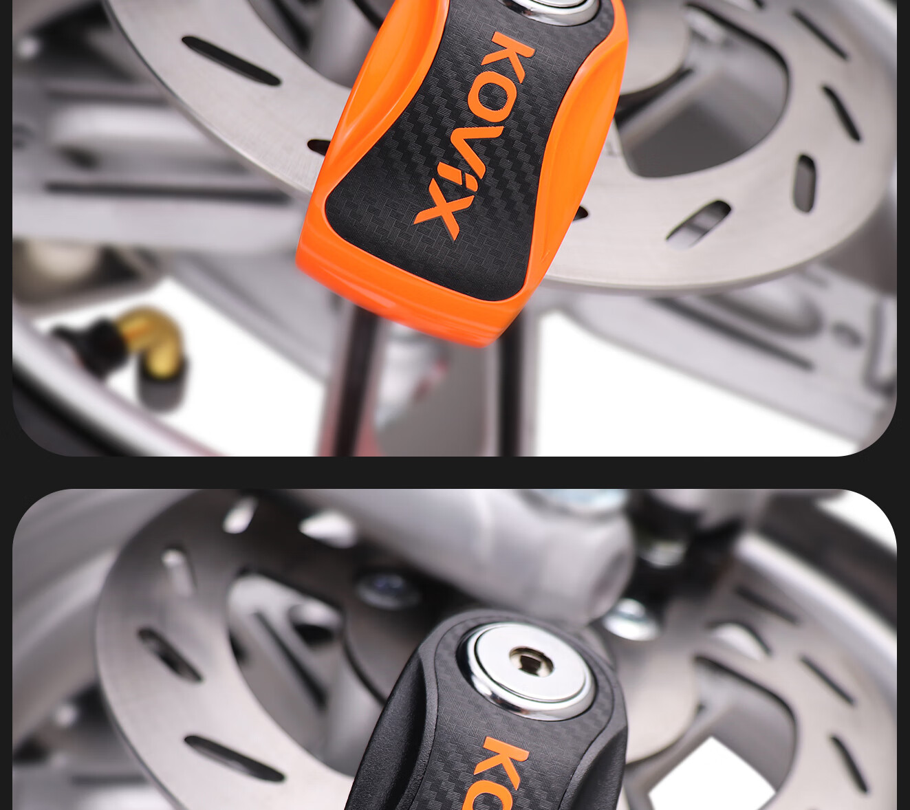 KOVIX KNN1 Disc Brake Lock for Electric Bikes And Scooters, Anti-Theft Lock for Mountain Bikes, Portable Brake Disc Lock for Motorcycles 10