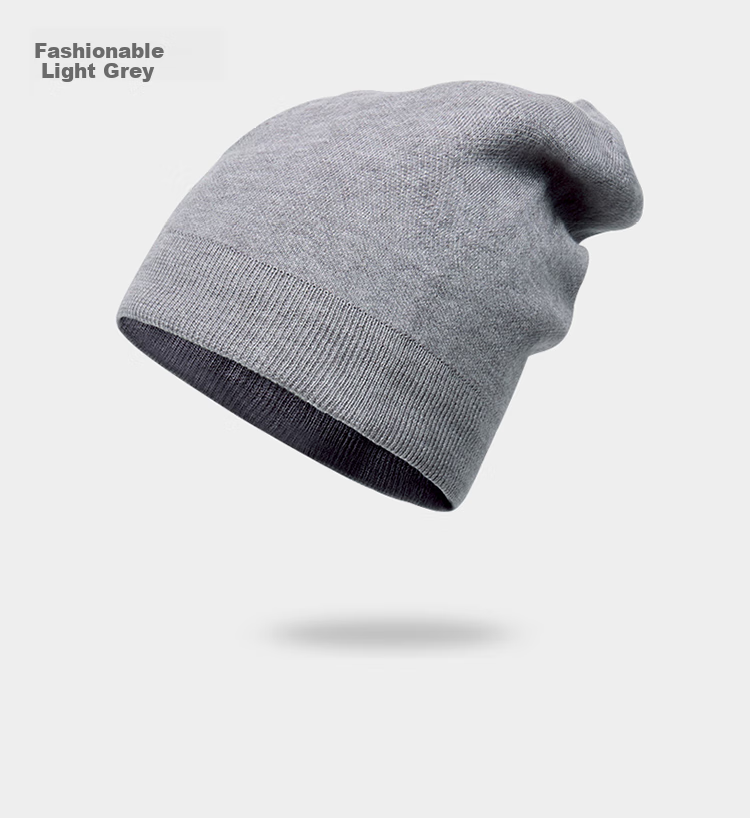 TUCANO [Double-Layer Thickened] Pure Wool Men's Hat, Winter Knitted Cap, Woolen Hat, Cold-Proof And Warm Hat for Winter 11