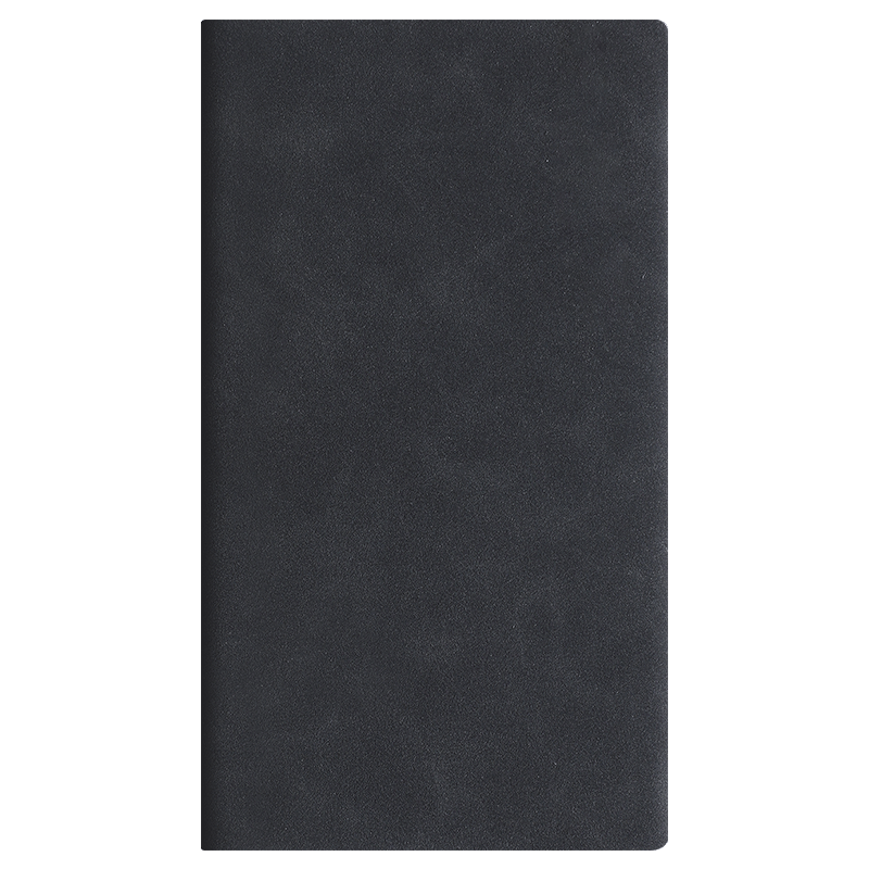 Faramon A6/112 Sheets Thick Notebook Small Pocket Size Portable Diary Thick Leather Cover Journal Meeting Record Book Black