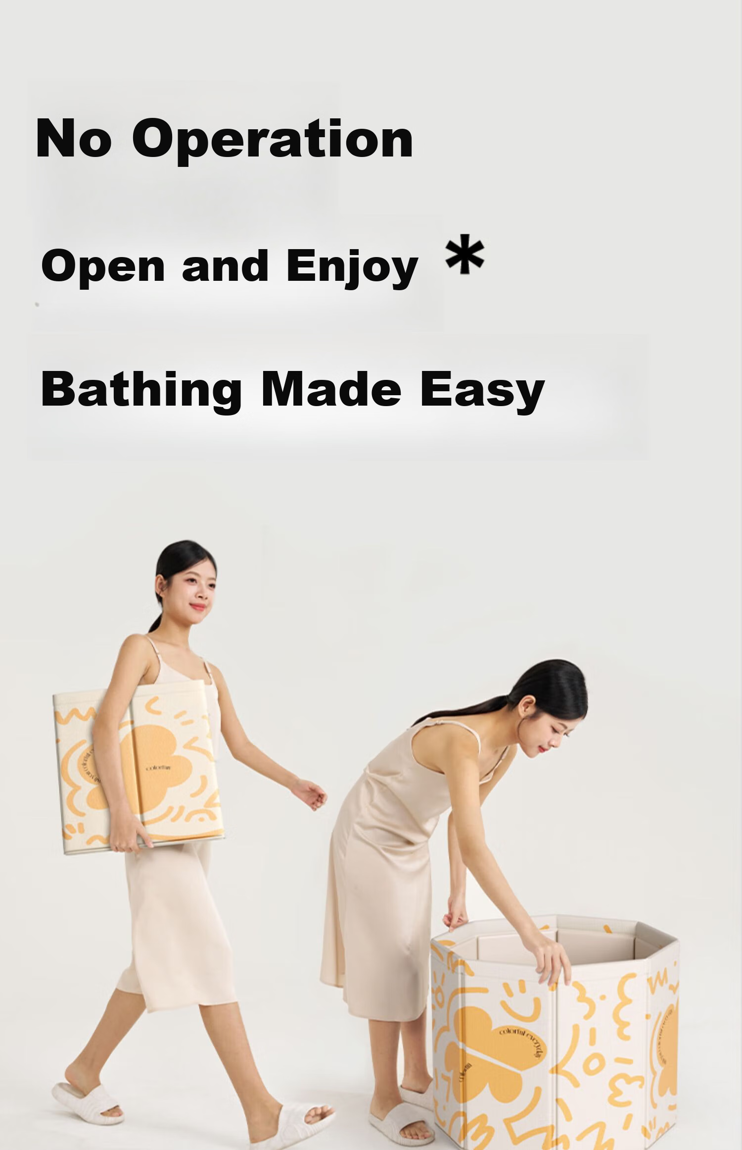 Fanyejia Baby Bathtub, Infant Bath Tub, Children's Swimming And Bathing Basin, Foldable Home Use, Large Bath Tub with Seating for Kids 2