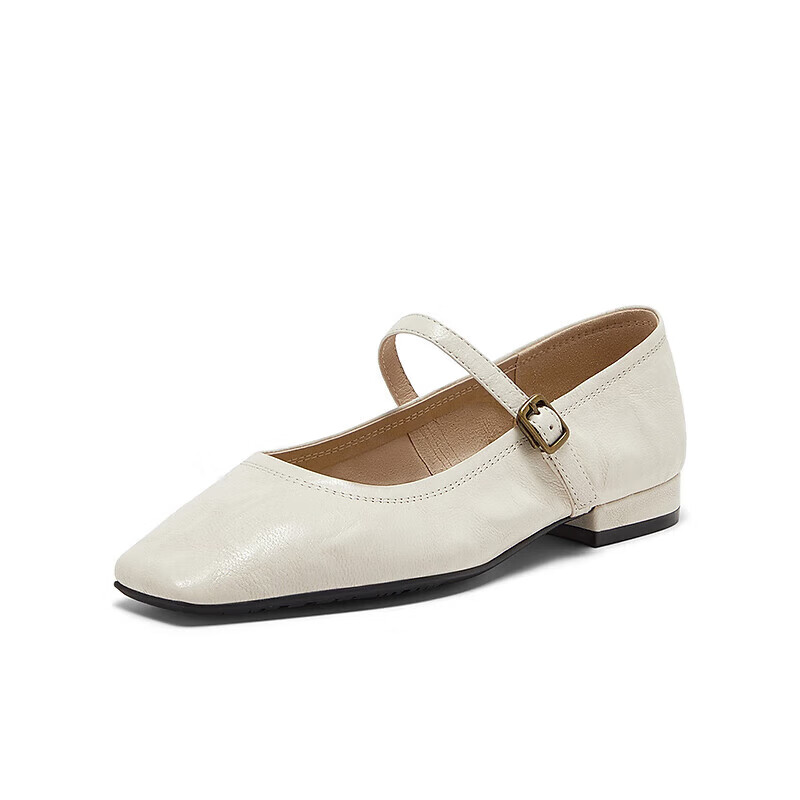 Bata Mary Jane Women's Shoes, Spring And Autumn New Style, Shallow Mouth Retro Elegant Flats