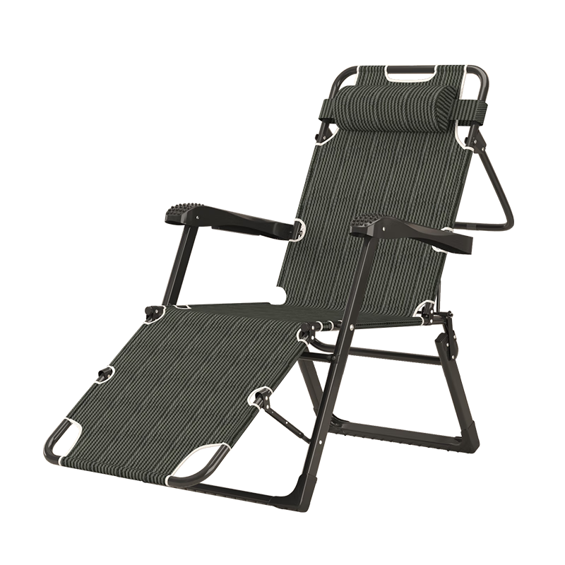 Jianyijiaju Folding Bed Lounge Chair, Office Nap Chair, Single-Person Accompanying Bed, Camp Bed with Added Rod, 4D Cotton Pad