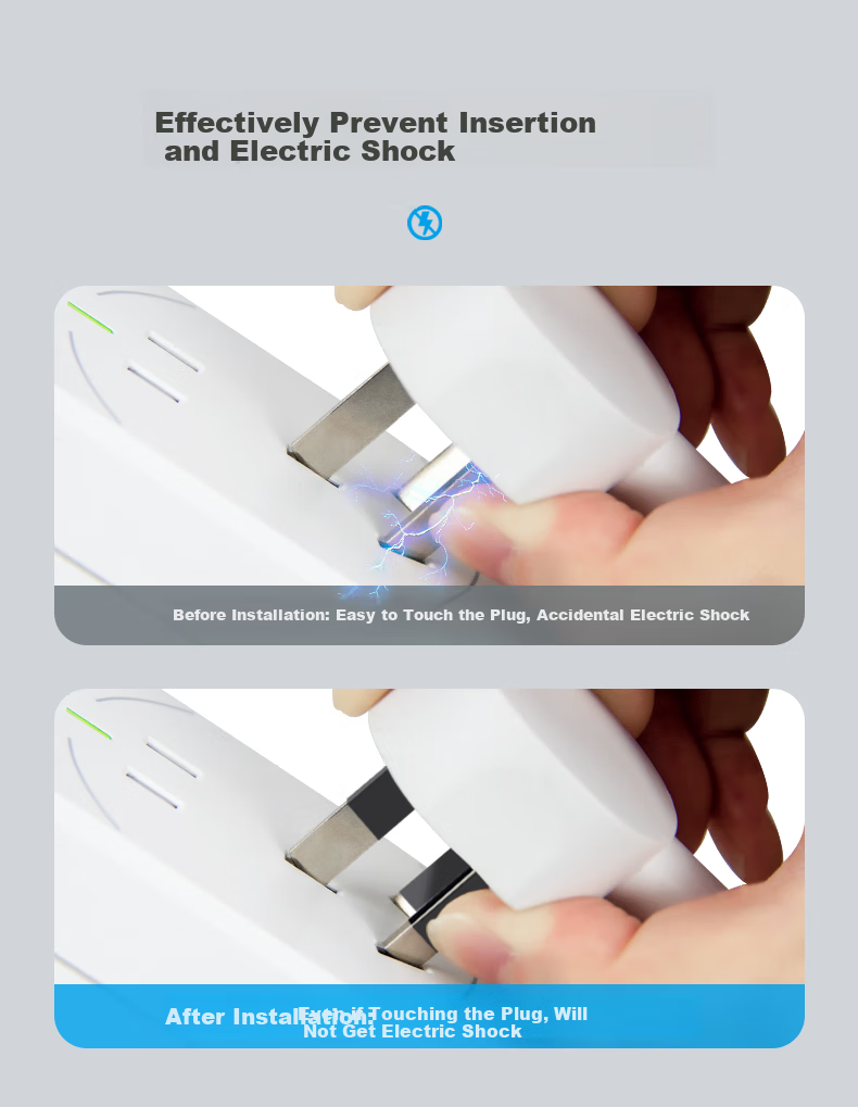 Juedian Plug Insulation Sleeve, New National Standard Plug Adapter, Waterproof And Shock-Proof, Prevents Accidental Electric Shock for Elderly And Children, Insulated Plug Stopper to Prevent Plugs from Falling Off And Sparking 4