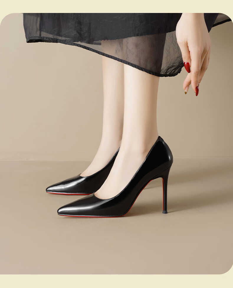 Daphne Red High Heels for Women, 2026 New Style Pure Desire Comfortable Pointed Toe Stiletto Elegant High Heels Women's Pumps 7