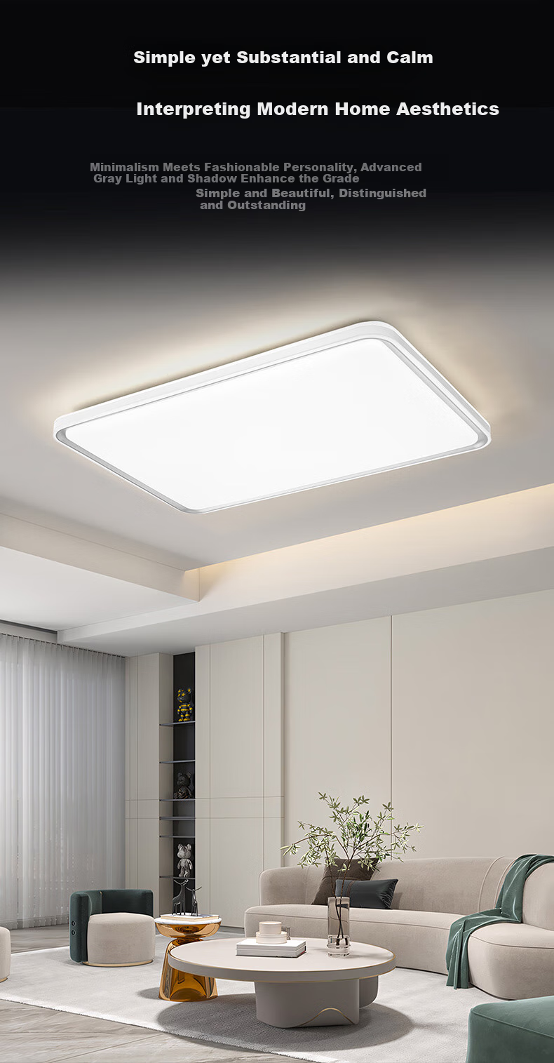 Midea LED Ceiling Light for Living Room, Dining Room And Bedroom, Tri-Color Eye Protection Lighting Fixture, 140W Flowing Gold N1, Installation Included 5