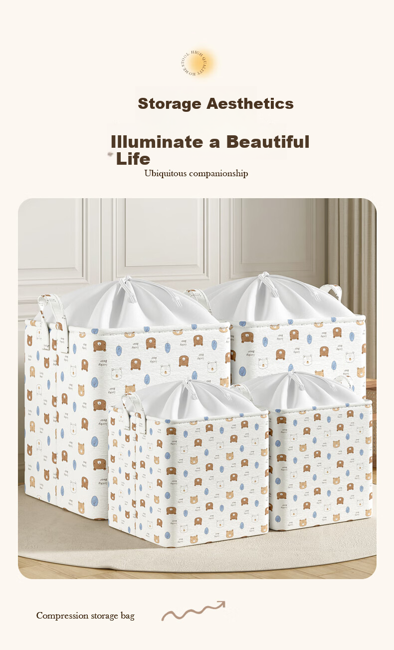 Baicaoyuan Moving Packing Bags, Storage Bags for Quilts And Clothes, Luggage Storage Bags, Large Capacity Woven Bags, Moving Bags, Large Size 240L 15