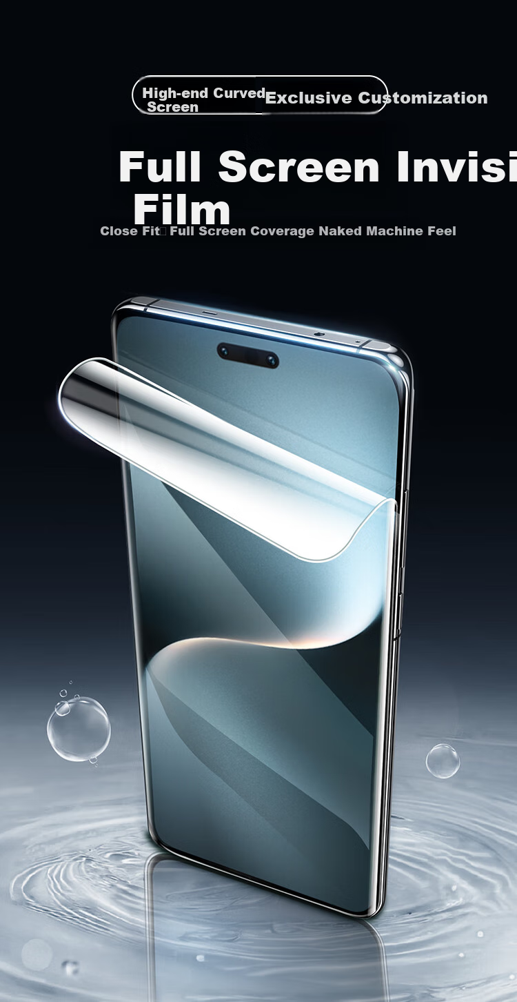 UGREEN Curved High-Definition Hydrogel Film for Honor Magic7 Pro, Non-Tempered Glass Full Screen Anti-Fingerprint Full Coverage No-Hole Smooth Screen Protector for Honor Magic7 Pro, 2-Pack 2