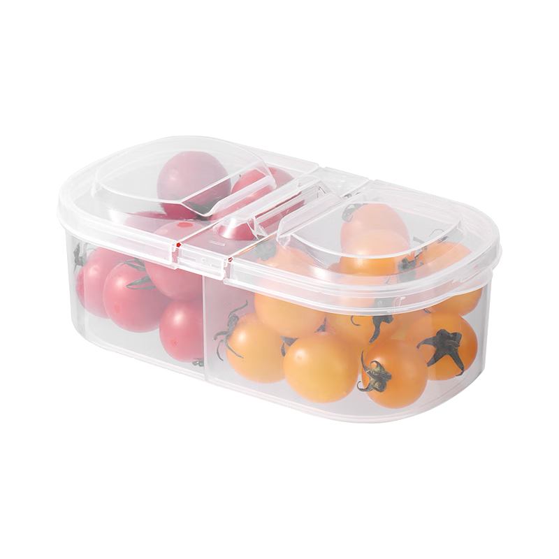 BJ Fruit Box, Portable Refrigerator Container for Elementary School Students, Fresh-Keeping Box for Outdoor Use, Children's School Fruit Storage Box, Compartment Container