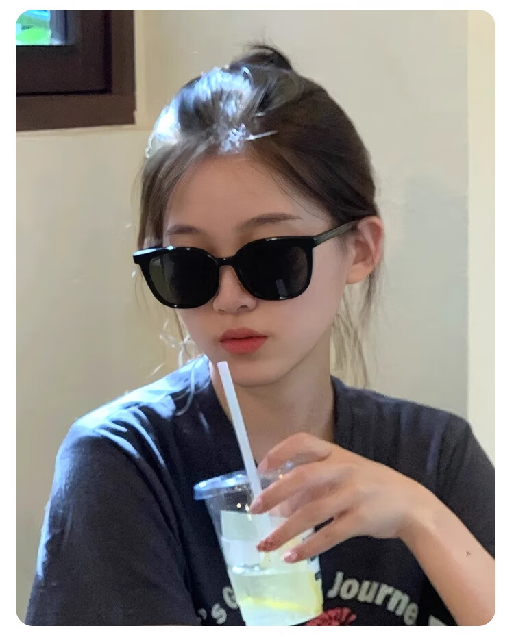 GOGOSOON Internet-Famous GM Sunglasses for Women, 2025 New High-End Square And Round Face Sunglasses, UV Protection, Suitable for Nearsighted Glasses, Men's Sunglasses 5