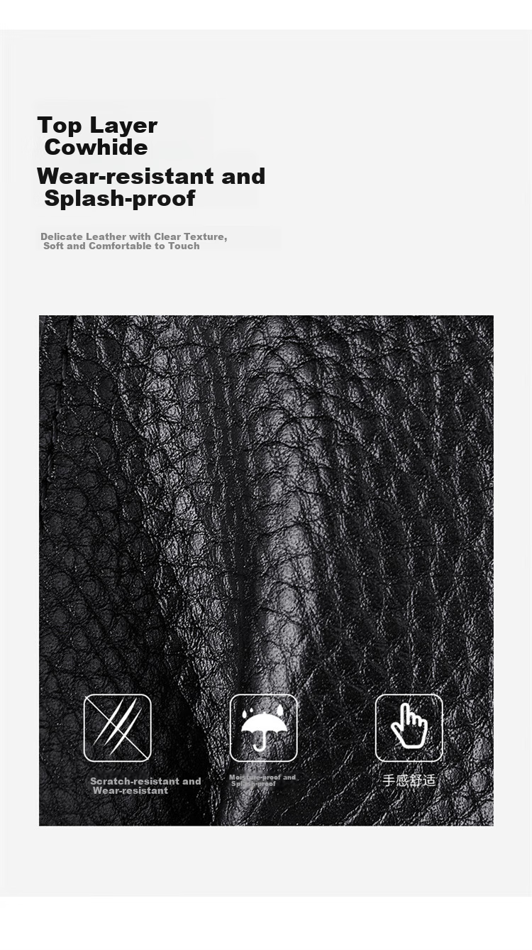 GOLF Card Holder, Men's Top-Grain Leather Driving License Holder, Multi-Card Slots for Women, Bank ID Card Holder, Ultra-Thin Card Sleeve 3