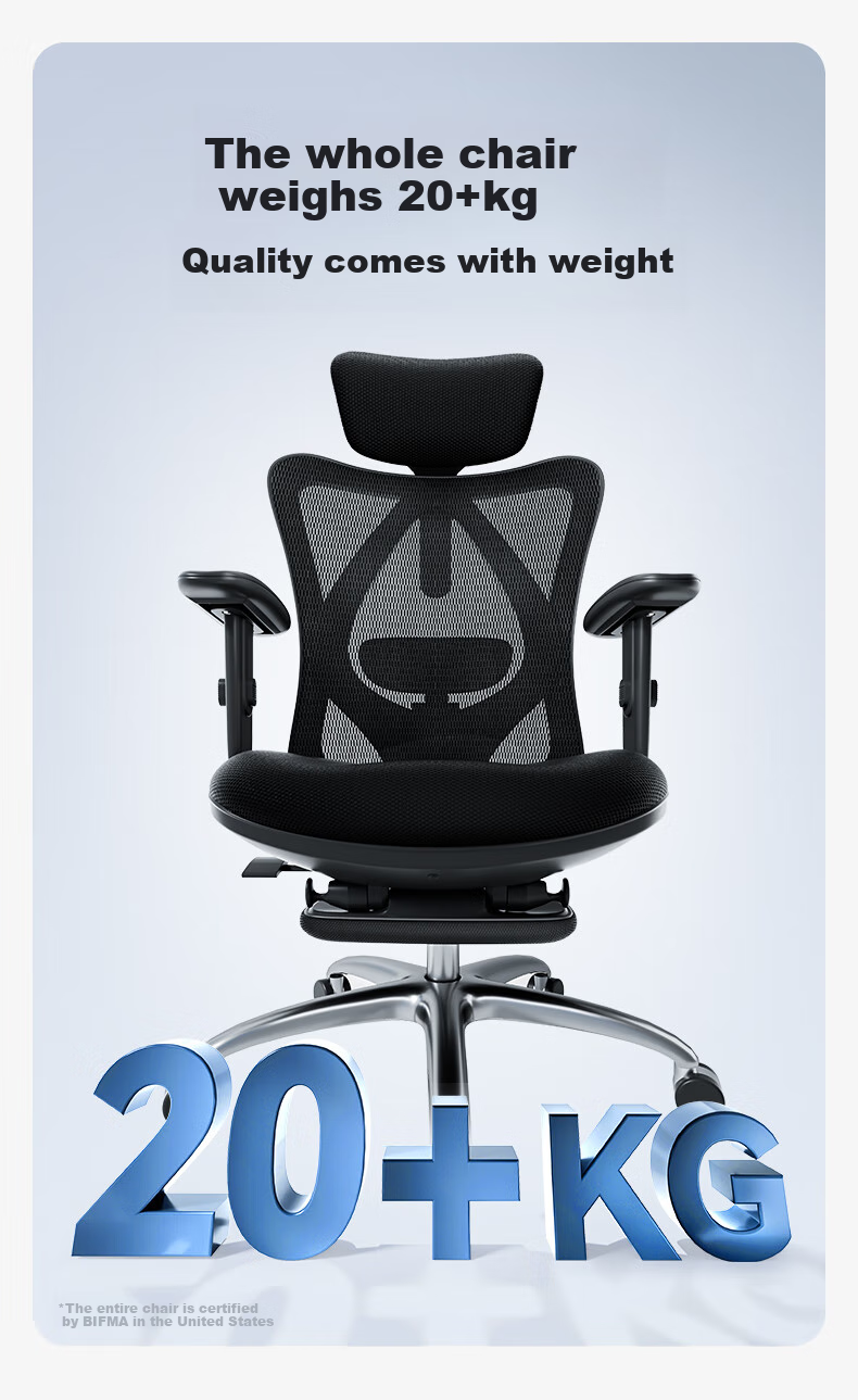 SIHOO M18 Ergonomic Office Chair, Home Computer Chair, Swivel Chair with Four-Way Lumbar Support 13