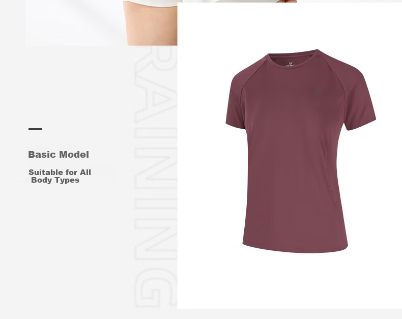 361° Women's Short-Sleeve Summer Clothing, New Cool-Feeling T-Shirt, Sun Protection Shirt, Ice Silk Athletic Running Top 662524116-2 25