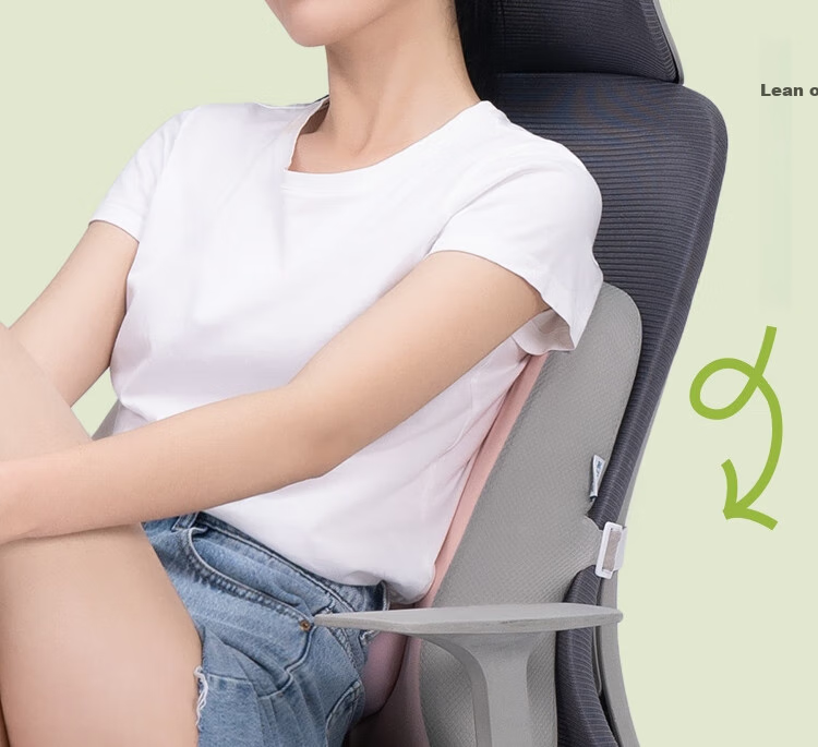 JAGO Lumbar Support Cushion, Seat Pad, Butt Cushion, Office And Car Lumbar Pillow, Back Support Cushion, Memory Foam Chair Backrest Pad 2