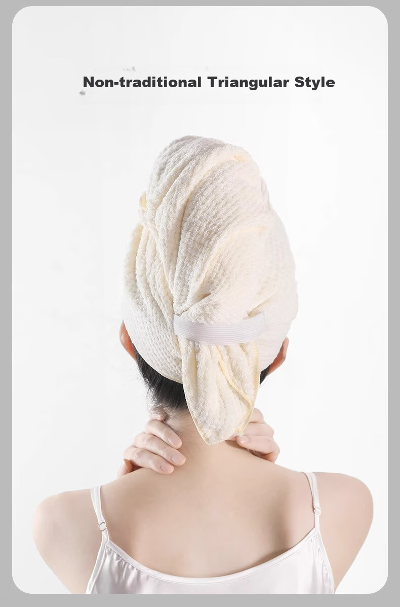 Sanli Hair Drying Cap for Women, Adult Strong Absorbent Quick-Dry Extended Thick One-Piece Hair Towel 3