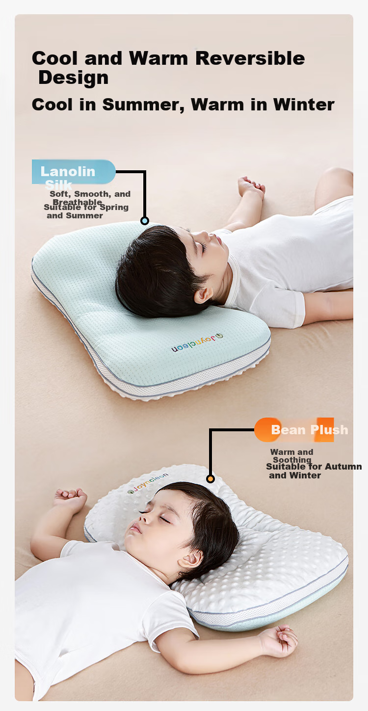 JOYNCLEON Baby Pillow with Divisions, Neck Support Pillow for Infants And Children over 6 Months Old, 1-3 Years Old, Jzt152533 7
