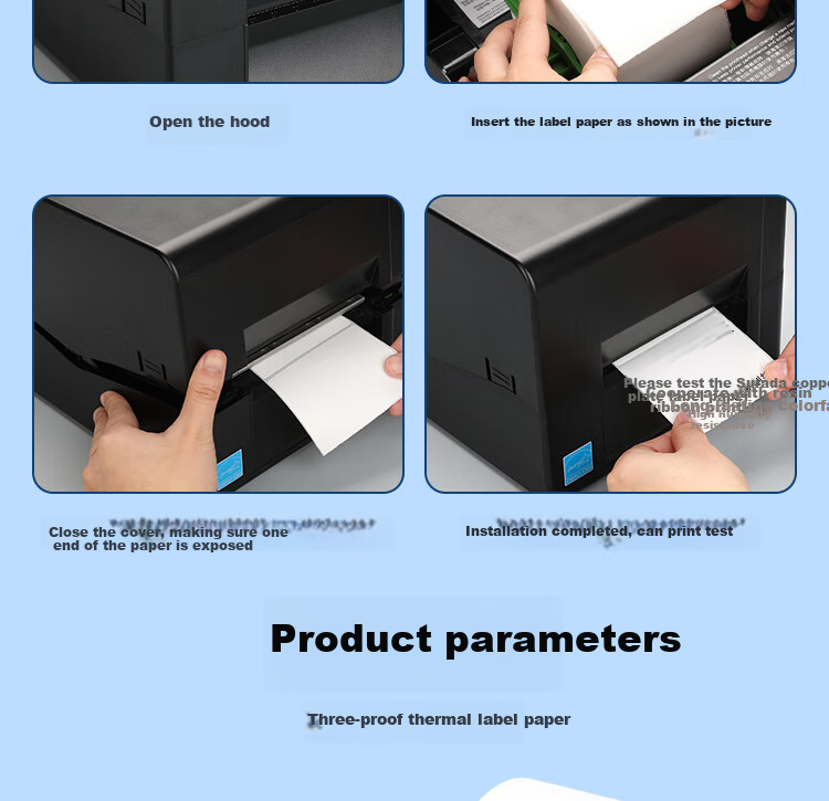 Surada 70x50mmx1000 Triple-Protection Thermal Label Paper, Thermal Paper for Milk Tea Labels, Outer Box Labels, Printing Paper, Thermal Printing Paper, Label Paper, Sticker Paper BQ-0185 8