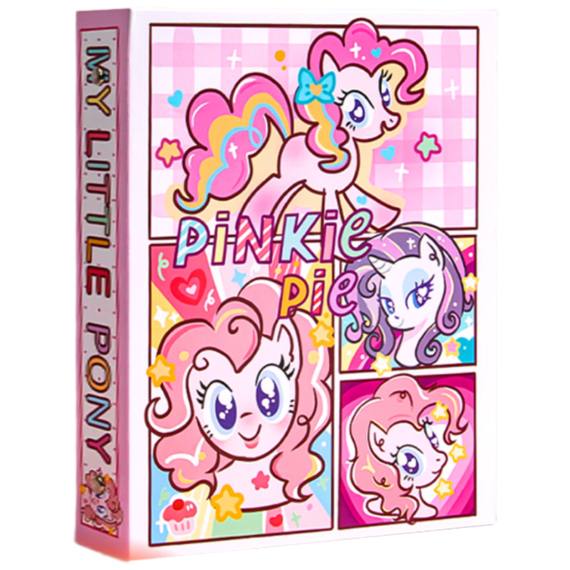 Shuxing My Little Pony Card Album Card Storage Book Small Card Card Collection Book Card Holder Large Capacity Four-Grid High-Value Children's Card Collection Book
