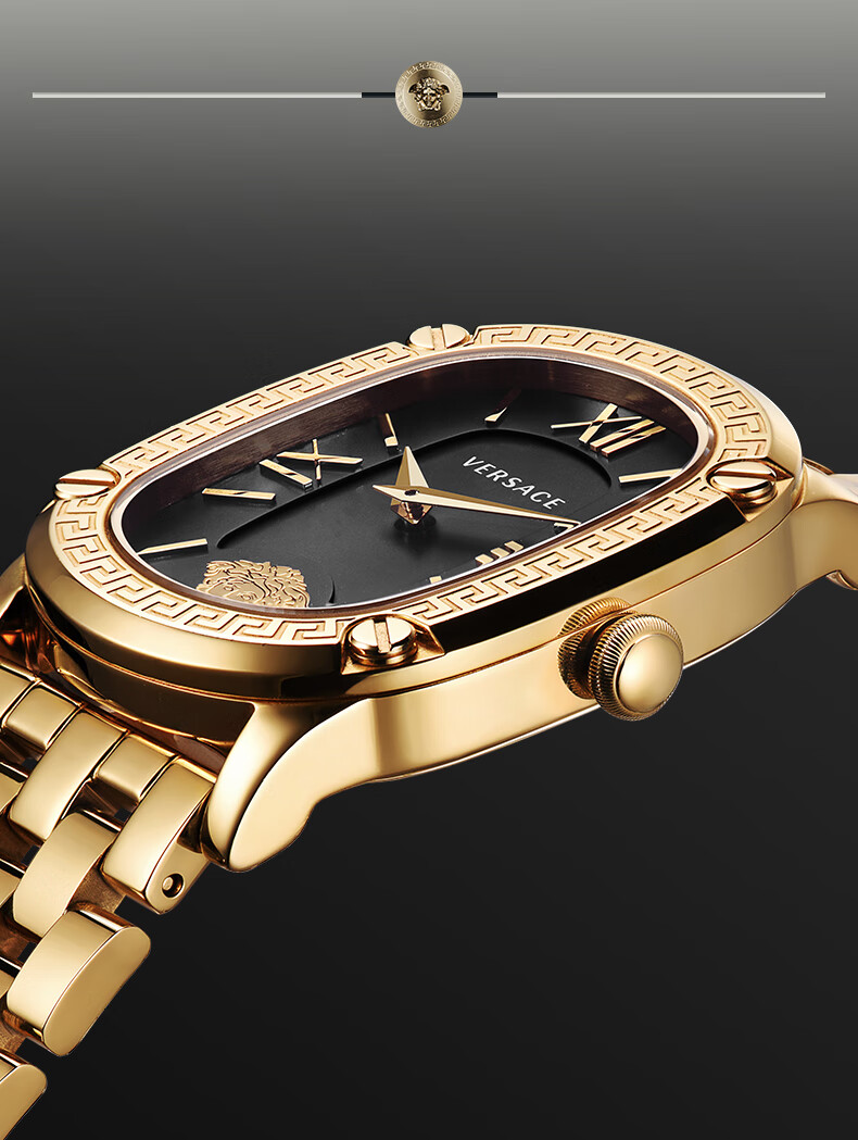 VERSACE Swiss Watch, Women's Small Gold Quartz Watch, Birthday Gift for Girlfriend, VE1B00818-29MM, Gift Box Packaging 2