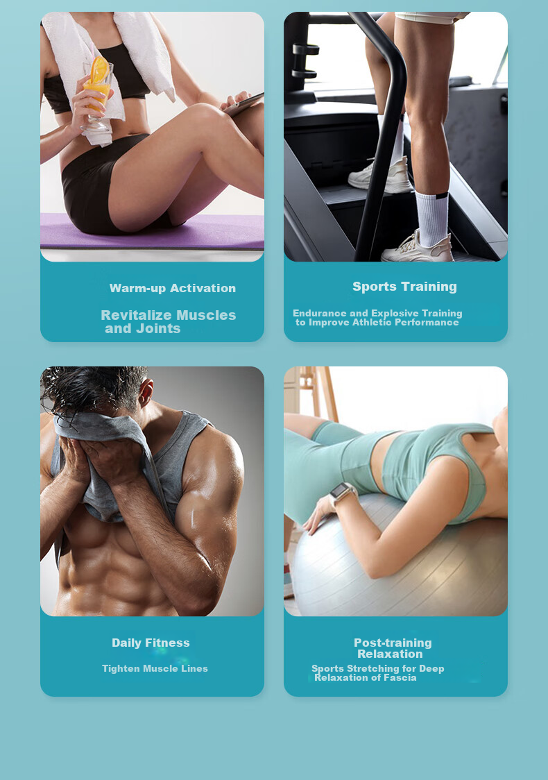 HOT KNEE Electrical Muscle Stimulation Device for Post-Surgery Muscle Recovery, Muscle Relaxation Massage And Fascia Taping 3