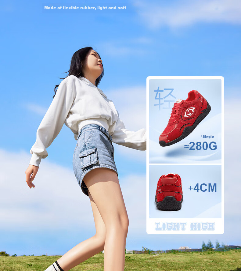 CAMEL Crescent Training Shoes for Women, Versatile Sports Sneakers, Mesh Upper, Retro Casual Shoes, L25S577059, Coffee/pink, Size 35 20