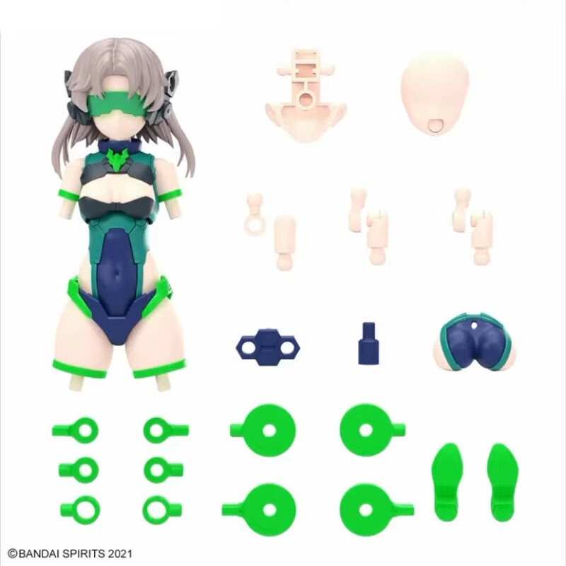 BANDAI Model 30MS Extended Facial Accessories, Emotion Set 7 [Color Scheme A] 3