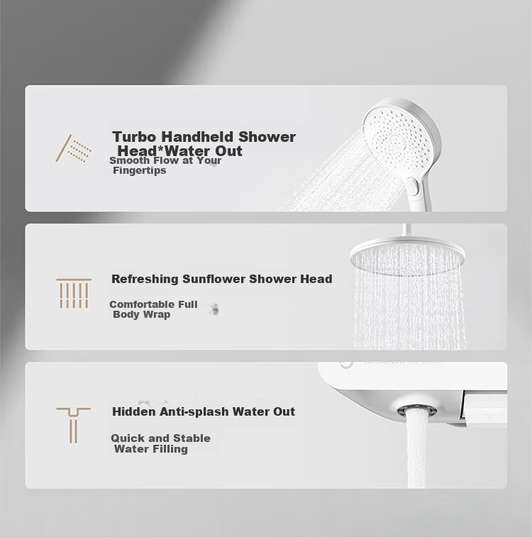 Mijia Temperature-Controlled Shower Head N1 Set, Brass Body, Bathroom Home Shower System 9