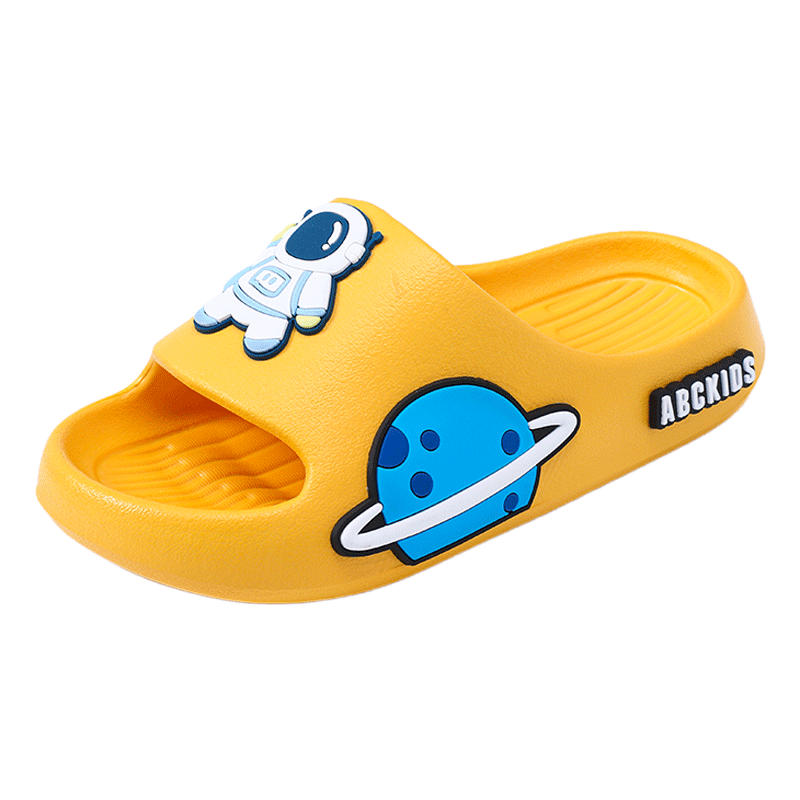 ABC KIDS Children's Sandals, Boys Indoor Bath Slippers, Baby Home Slides, Girls Space Slide Sandals, 8541 Yellow, Size 30-31