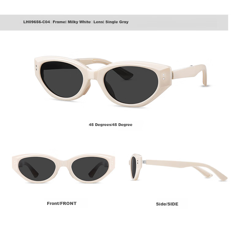 LOHO Foldable Cat Eye Sunglasses for Women, 2026 New Narrow Frame GM Polarized Sunglasses for Men, UV Protection LH09656 14