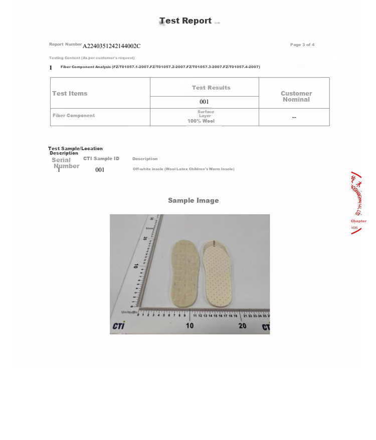 FOOTOPPO Wool Latex Children's Warm Insoles, Winter Cold-Proof Thickened Wool Shoe Insoles, Autumn And Winter Fleece-Lined Soft-Bottom Wool Shoe Insoles for Winter 17