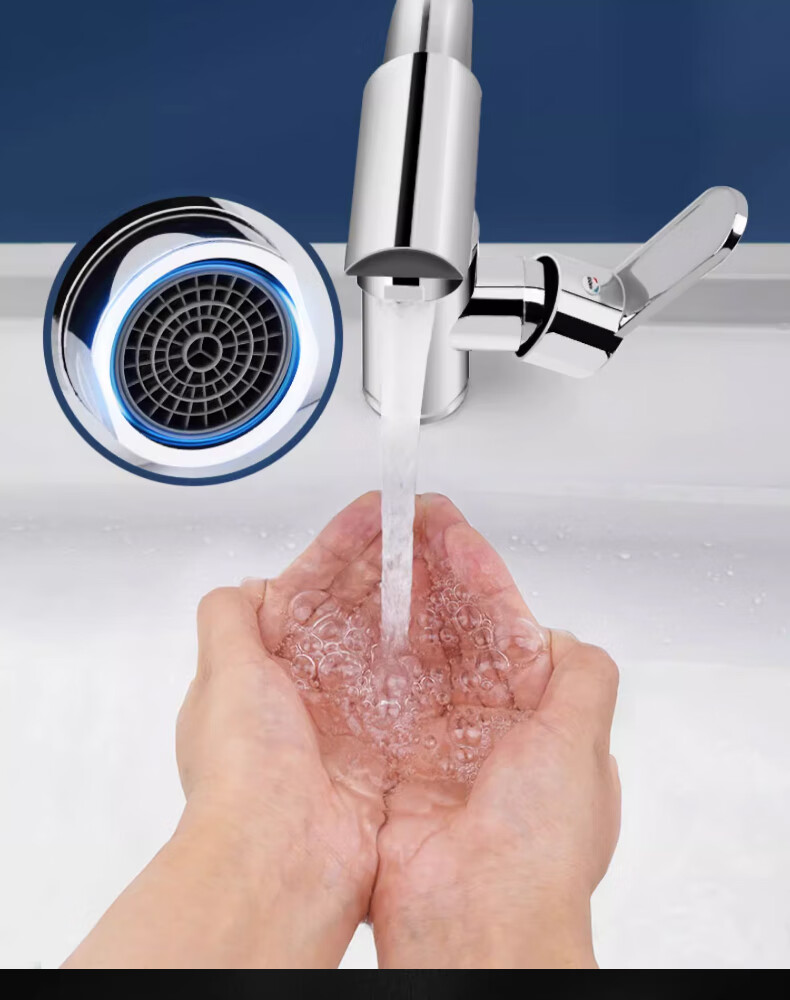 Yipin Impression Faucet Bathroom Sink Faucet Hot and Cold Dual Control Faucet for Home Wash Basin 3