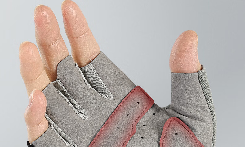 Li-Ning Fitness Gloves for Men, Sports Cycling Fingerless Gloves, Non-Slip Anti-Callus Weightlifting Climbing Outdoor Windproof Gym Training Durable Women's Gloves 3
