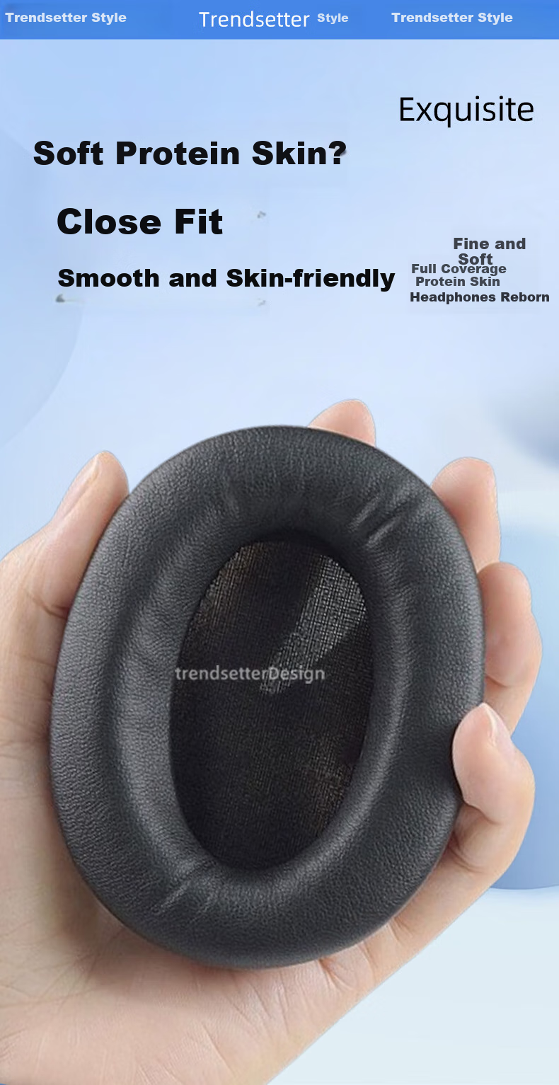 Trendsetter Ear Cushion for Edifier W800BT/W800K/W800X Headphones, Foam Cover, Protective Case, Leather Sleeve, Ear Pad 5