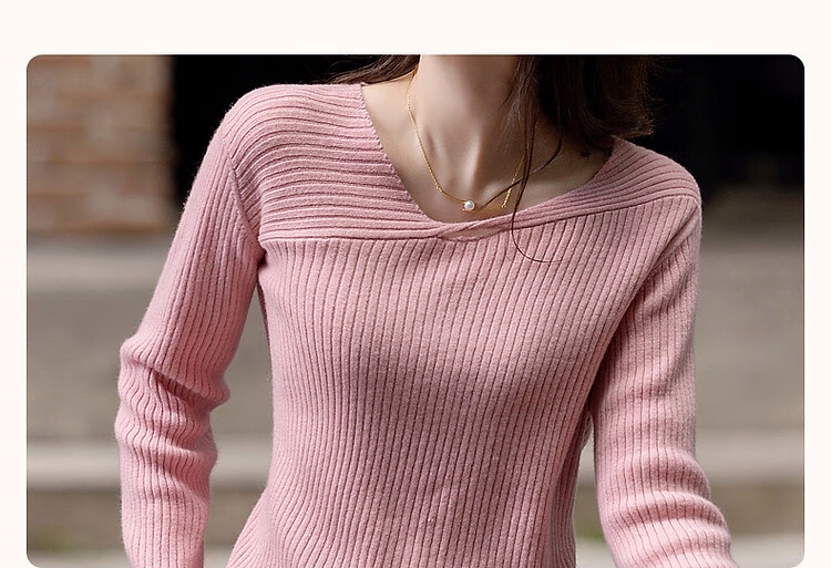 Dme [Light Oxygen 100% Wool] Autumn And Winter Warm Gentle Skin-Friendly Sweater, Hollow Jacquard Knit Top for Wome 2