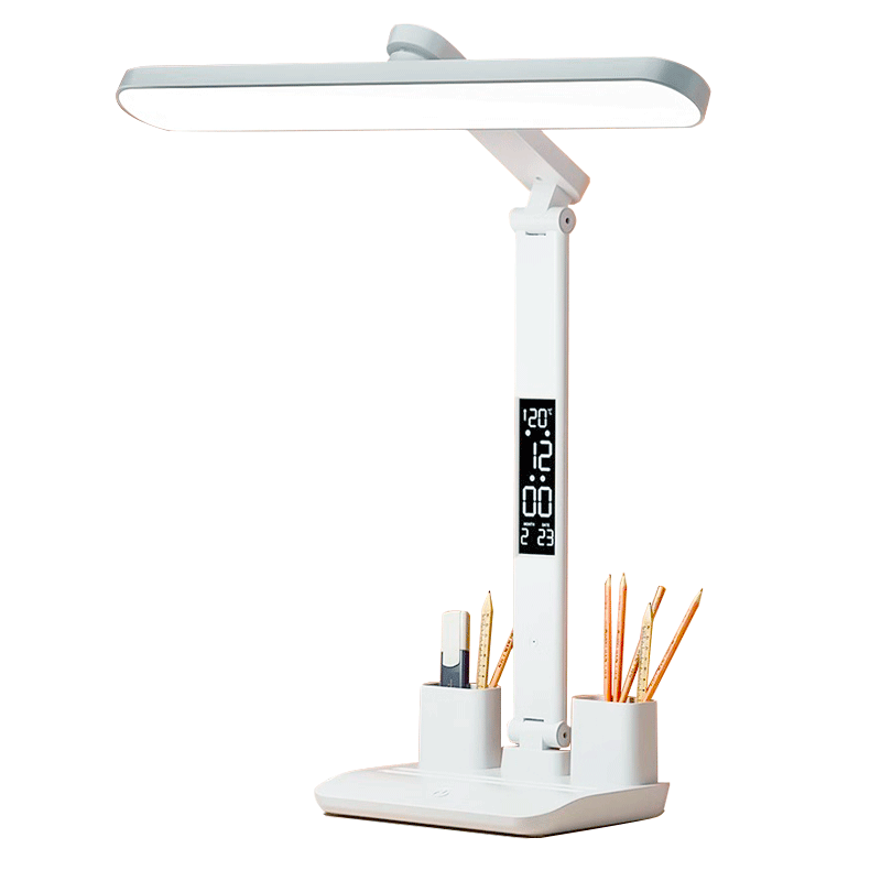 Jingqian Desk Lamp Eye Protection for Study, Student Children Reading Lamp, Dormitory Desk Lamp for Reading And Writing, Rechargeable Bedside Lamp for Bedroom