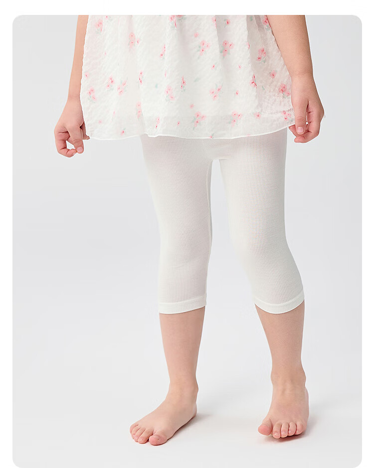 BALABALA Girls' Leggings, Children's Pants, Three-Quarter Shorts, Toddler Pants, Moisture-Wicking, Breathable, Skin-Friendly, 208225170001 12