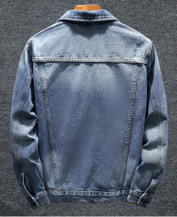 Zengzhi [2026 Spring And Autumn New Arrival] Men's Denim Jacket, Large Size, Casual Workwear Menswear 1