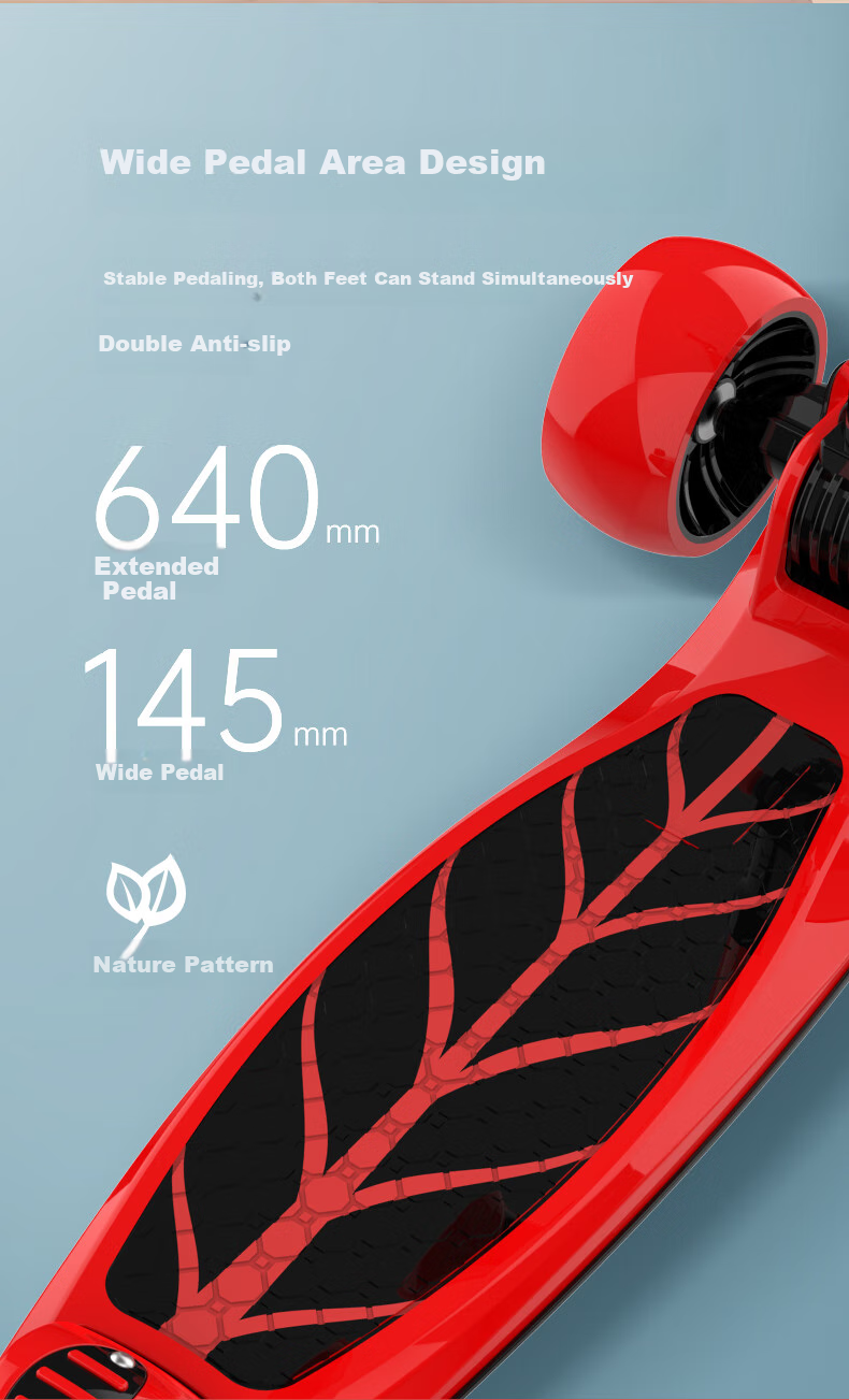 SWAY Scooter for Children 2-15 Years Old, Toddler Scooter, Big Kids' Scooter for Boys And Girls, with Flashing Wheels, Foldable Children's Kick Scooter 15