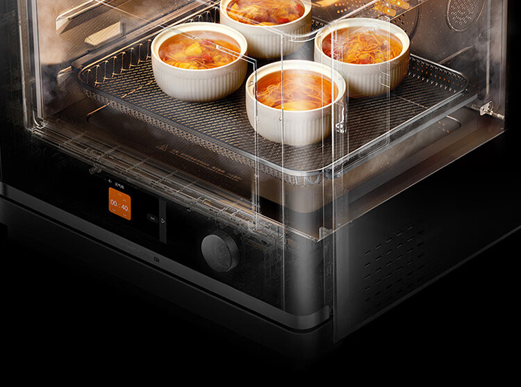 Mijia Xiaomi Smart Multi-Function Steaming, Baking, Frying And Stewing Machine 28L, Variable Frequency Microwave Oven Air Fryer Steamer Oven, Ceramic Inner Pot, Steam Exhaust Outside, First-Class Energy Efficiency P1 39