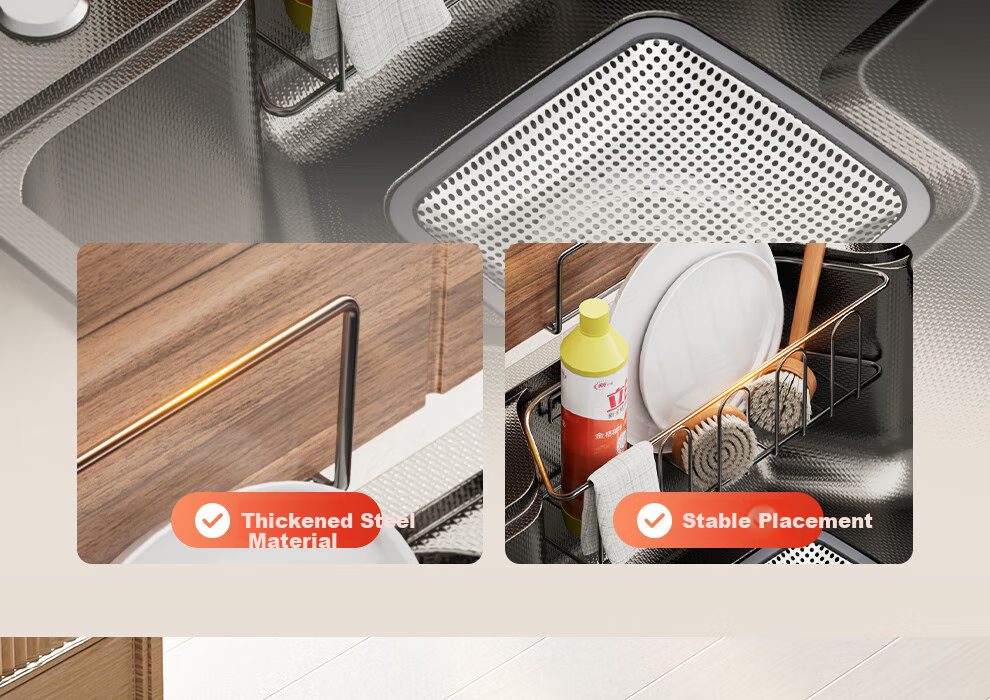 ARROW Kitchen Sink, Large Single Basin, 304 Stainless Steel Vegetable Washing Sink, Gunmetal Gray, [Renovation Subsidy 15%] 28