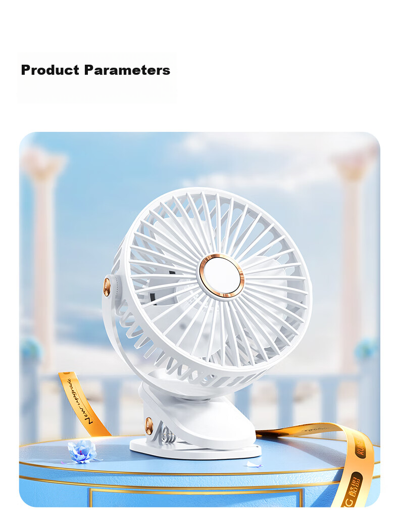 Kumeng Desktop Fan, USB Clip-On Small Fan, Quiet Mini Fan for Student Dormitory Bed, Ultra-Long Battery Life, Wall-Mounted, Office Mini Rechargeable Fa 28