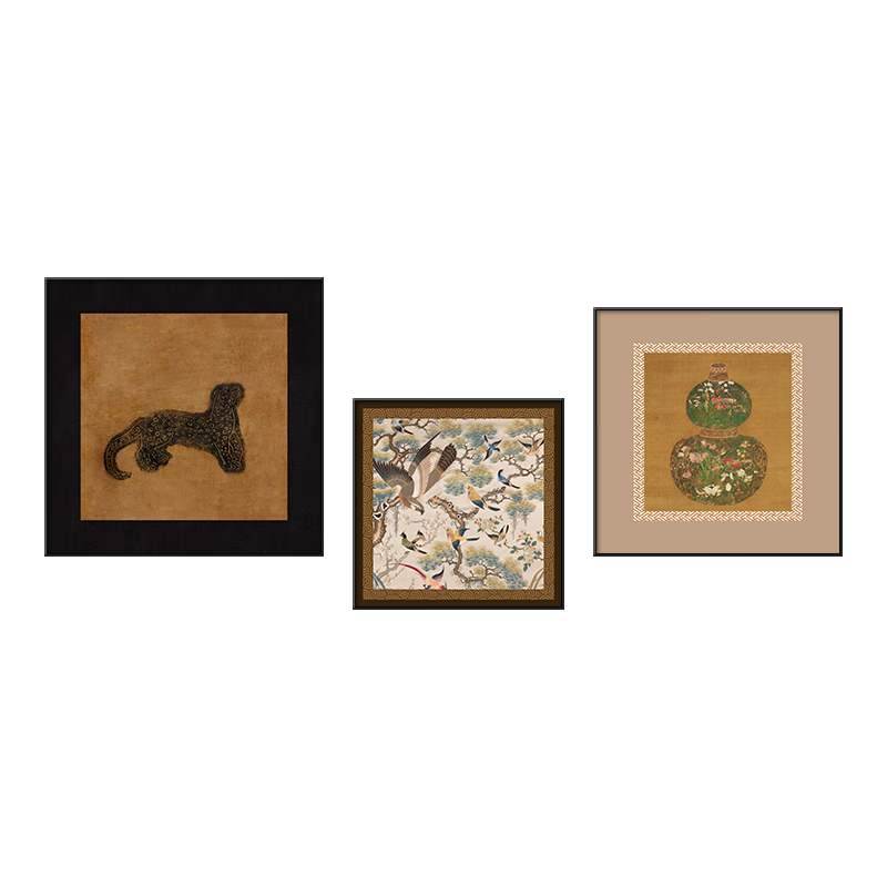 Yihuanyu French-Style Chinese-Inspired Vintage Art, Exquisite Niche High-End Living Room Decorative Painting, Sofa Background Wall Hanging Picture