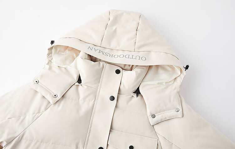 Dme [Nordic Cotton Triple Protection System] Winter Outdoor 90% Duck Down Hooded Long Women's down Jacket, Warm Coat 5