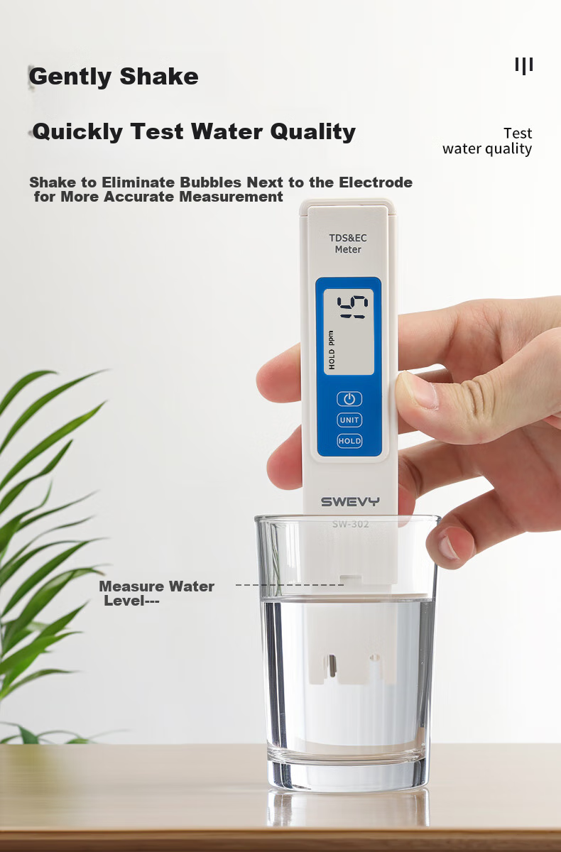 Suwei Water Quality Testing Pen, Water Tester, TDS Water Quality Test Pen EC Conductivity Water Quality Testing Instrument SW302 7