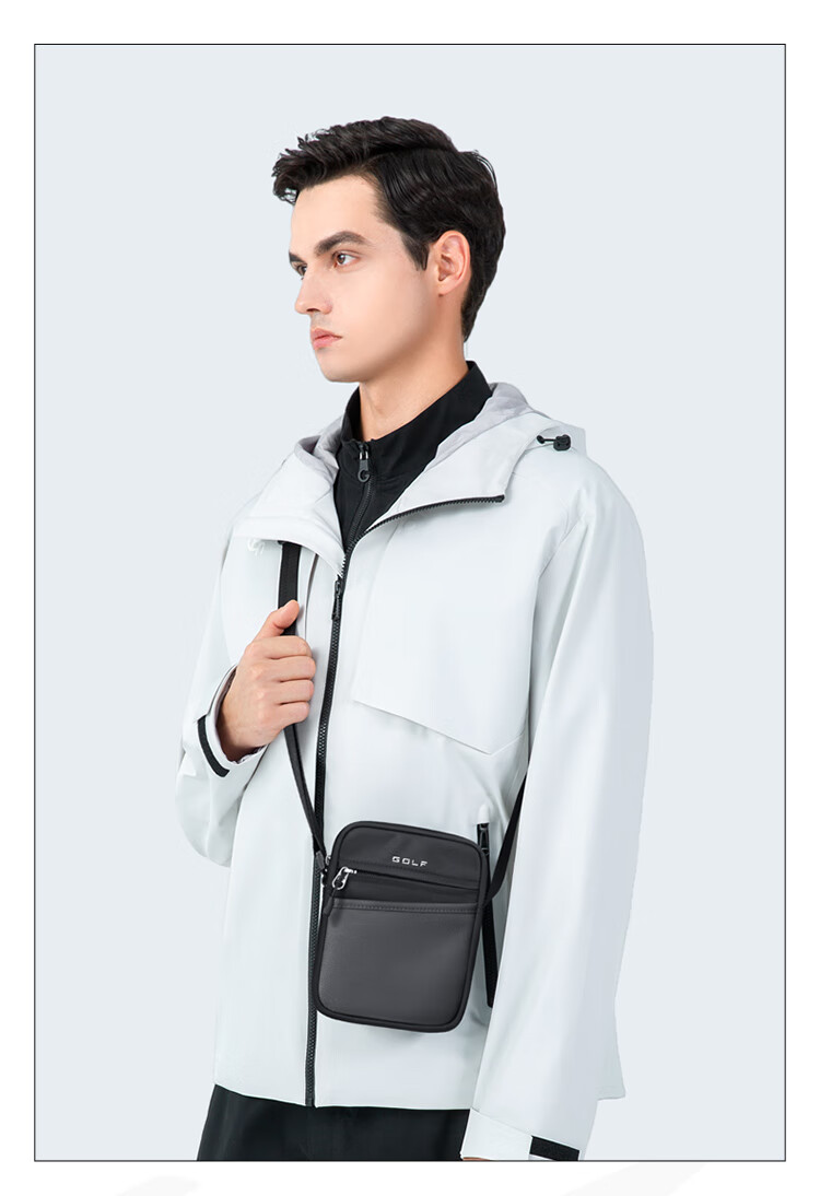 GOLF Shoulder Bag for Men, Casual Crossbody Bag, Lightweight Mini Phone Bag, Versatile Small Backpack, Hanging Bag, Sports Bag 5