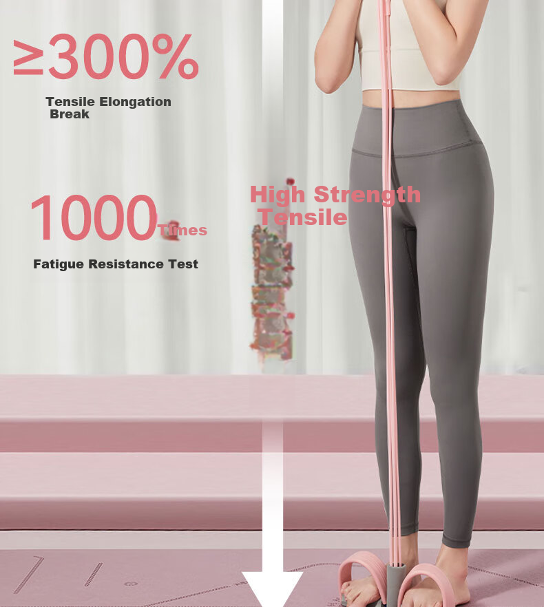XUEXIMAN Foot Pedal Resistance Band, Back Pulling Device, Women's Yoga Fitness Home Equipment for Leg And Abdominal Exercises 8