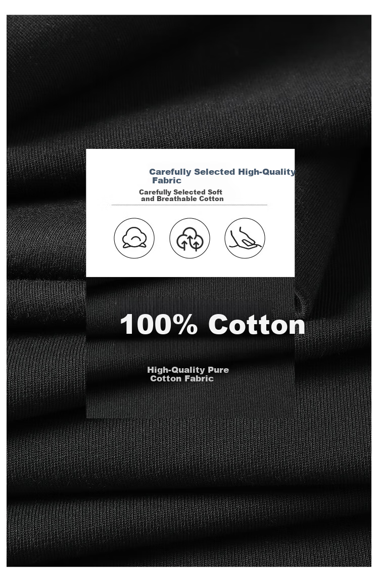 Baleno Men's Shorts, Summer Pure Cotton Breathable Versatile Mid-Length Pants, Loose-Fitting Large Size Outdoor Sports Five-Point Shorts for Me 3