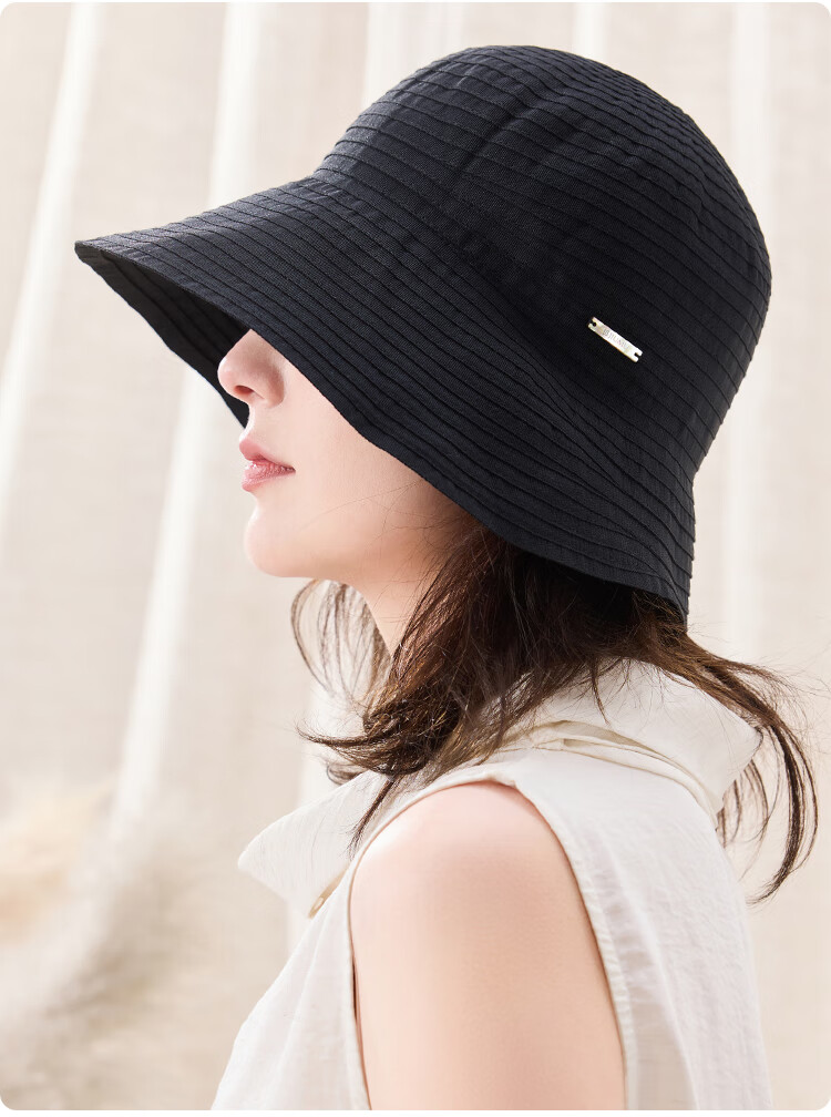 JIUMU Sun Protection Hat for Women, Sun Visor Cap, Fisherman Hat, Summer Outdoor Face-Covering UV Protection Hat 15