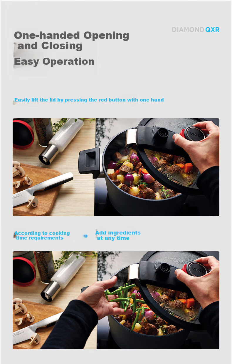 WOLL German Imported Non-Coated Non-Stick Micro-High Pressure Cooker, Home Soup Pot, Micro-Pressure Pot 1