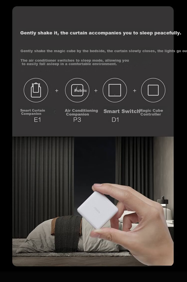 Aqara Smart Curtain Companion E1 with Voice Control, Integrated into Apple HomeKit Track Versio 12
