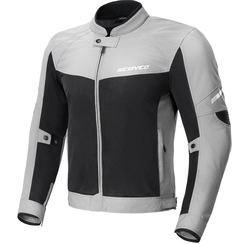 SCOYCO Motorcycle Summer Riding Suit, CE Protective Anti-Fall Motorcycle Jacket, Ventilated Breathable All-Season Daily Commute Motorbike Gear